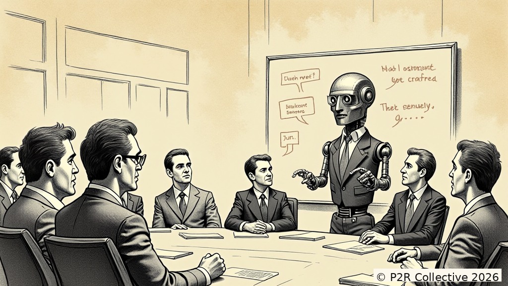 Editorial illustration for: The Phantom Colleague: When AI Agents Start Attending Meetings for You