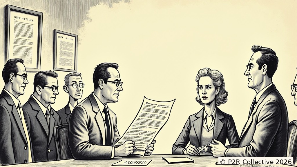 Editorial illustration for: The AI Wrote My Cover Letter. I Got the Job. The Job Hates Me