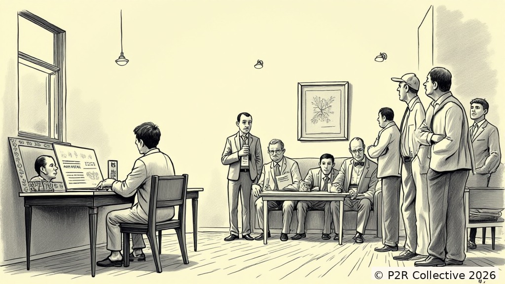 Editorial illustration for: The Algorithm Took Over My Finances. I'm Debt-Free and Empty