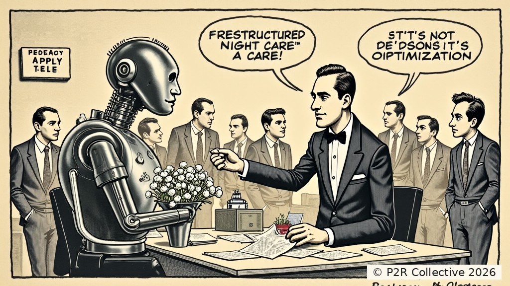 Editorial illustration for: The Bot That Fired Me Sent Flowers