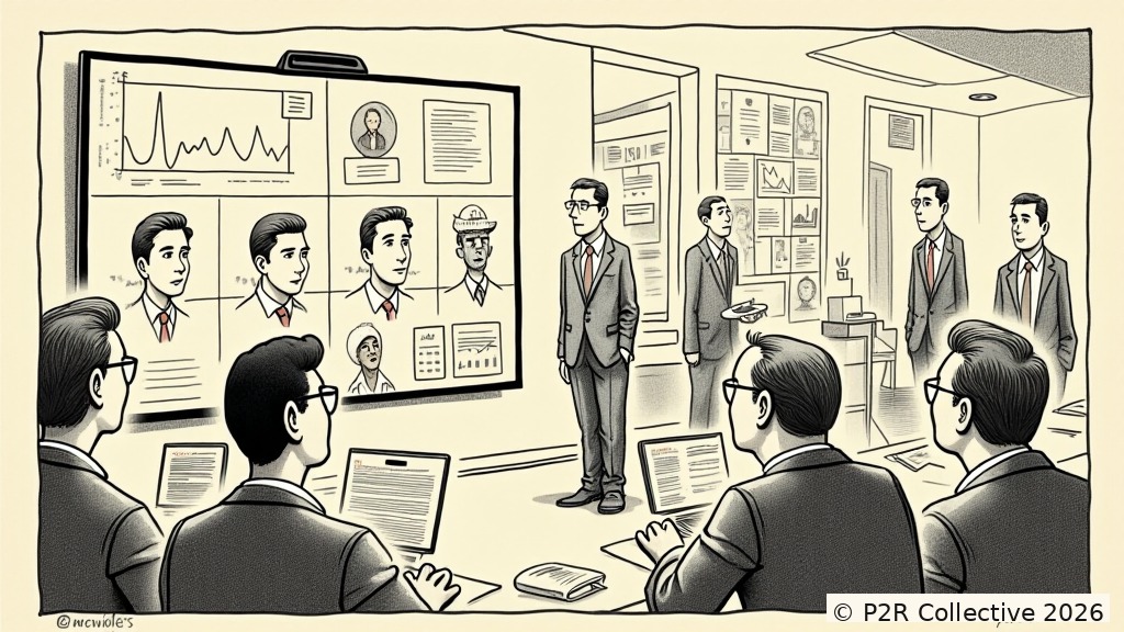 Editorial illustration for: The Office Bot Knows Who's Sleeping. It Told the Manager