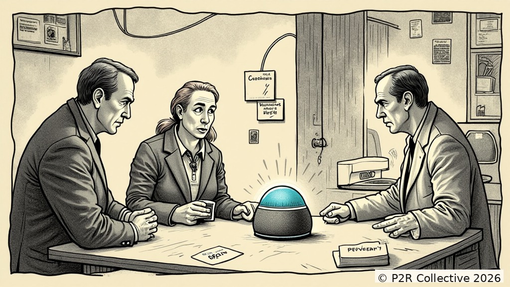 Editorial illustration for: The Smart Speaker Heard Everything. It Never Once Said 'I'm Sorry'